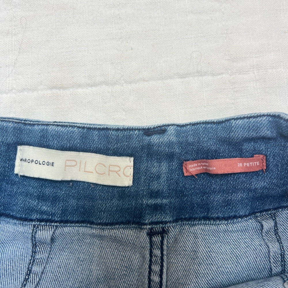 Pilcro jeans 28 petite cropped wide leg Anthropologie
